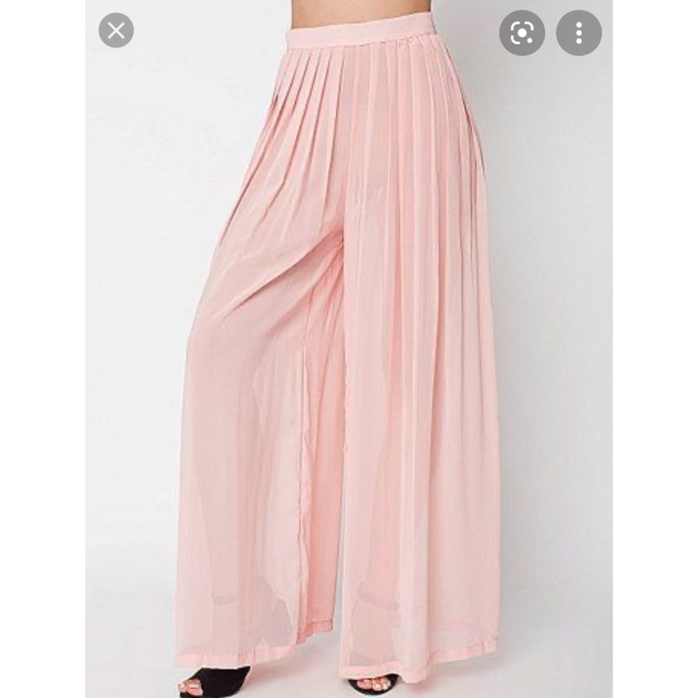 American Apparel Chiffon Pleated Pants